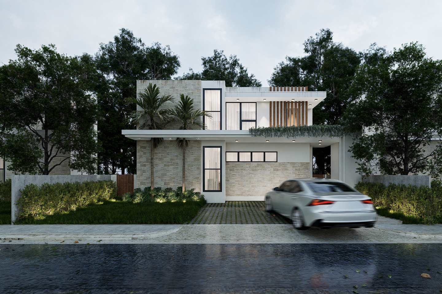 VILLA CRISTAL-RENDER FRONTAL-OF